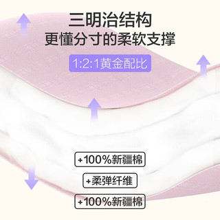 网易严选新疆棉花床褥床垫高密全棉提花面料透气不塌陷宿舍榻榻米 【棉花床褥】厚4cm*紫色 180*200cm