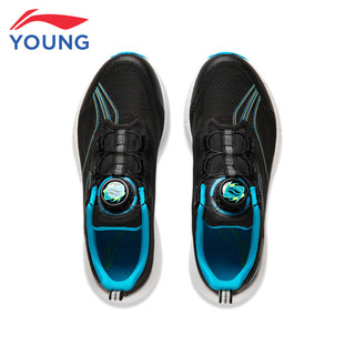 李宁童鞋儿童跑步鞋男大童超轻21反光减震轻质透气运动鞋31YKFU012-1