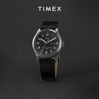 TIMEX 天美时 Waterbury系列手表官方正品日历皮革表带TW2W14700