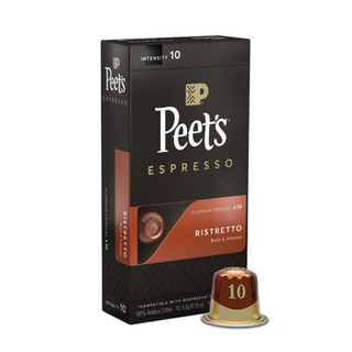 Peets皮爷胶囊咖啡nespresso精粹浓缩 10颗