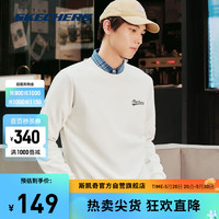 SKECHERS 斯凯奇 男女加绒针织套头卫衣多色休闲运动L323U171 0074 XS