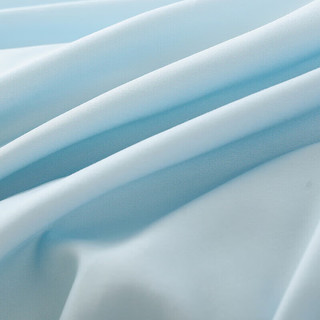 梦洁家纺绵柔印花纤维夏凉被可水洗空调被单双人床上用品 胖哒蓝蓝 1.8m(220X240)