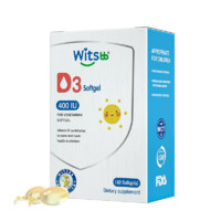 PLUS会员：witsBB 健敏思 婴幼儿维生素d3 400iu 40粒/盒