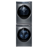 Haier 海尔 新纤美系列 XQG100-BD14376LU1+HGY100-F376U1 热泵洗烘套装 极夜灰