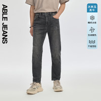 ABLE JEANS【立体锥形裤】24夏季男士经典百搭时尚复古牛仔裤 【冰爽玉】陨石灰02 30/30