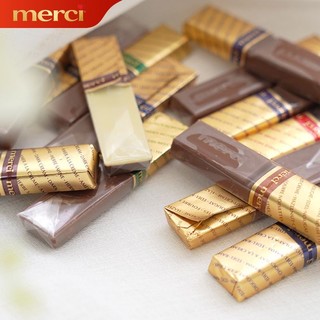 merci 口红型特级奶油夹心巧克力7种口味礼盒装400g临期