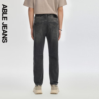 ABLE JEANS【立体锥形裤】24夏季男士经典百搭时尚复古牛仔裤 【冰爽玉】陨石灰02 33/32