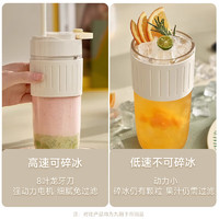 Joyoung 九阳 小型水果榨汁机便携榨汁杯350ML多功能 LJ525 奶油白