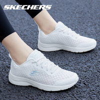 SKECHERS 斯凯奇 女鞋运动鞋轻便耐磨缓震回弹跑步鞋休闲鞋 白色/WHT 39