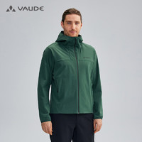 巍德（VAUDE）软壳衣男户外运动登山服防风防水连帽夹克外套 森林绿 M