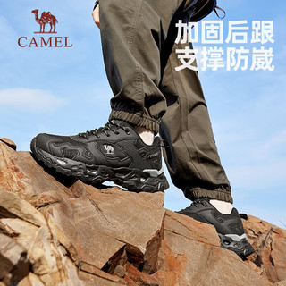 骆驼（CAMEL）户外徒步鞋舒适耐磨防滑防泼水款登山鞋 F13A693016 卡其，男 39
