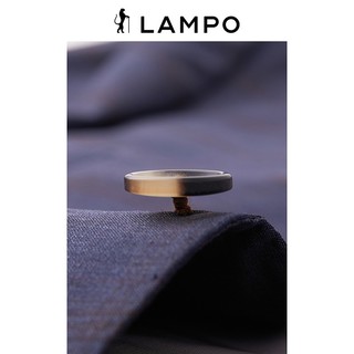 蓝豹（LAMPO）男士西服男西装套装上衣深蓝底咖格超修身绵羊毛西服外套男 深蓝底咖格 48R