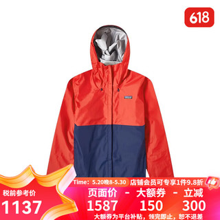 巴塔哥尼亚（Patagonia）巴塔哥尼亚男女防水潮流冲锋衣 Torrentshell3L 85240/85241-男款-FRE-火红色 L