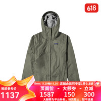 巴塔哥尼亚（Patagonia）巴塔哥尼亚男女防水潮流冲锋衣 Torrentshell3L 85240/85241-男款-INDG-工业绿色 XS