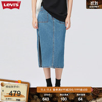 Levi's李维斯品时尚开叉两面穿女士牛仔半身裙 蓝色 26