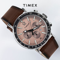 TIMEX 天美时 Waterbury系列夜光经典三眼石英商务手表男TW2W47300