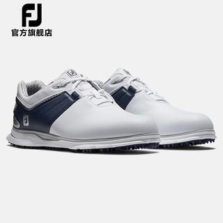 FootJoy高尔夫球鞋男士FJPro/SL Carbon专业竞技防滑耐磨无钉运动鞋 白/蓝53082 7=40码