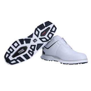 FootJoy高尔夫球鞋男士FJPro/SL Carbon专业竞技防滑耐磨无钉运动鞋 白/黑53194 10=46码