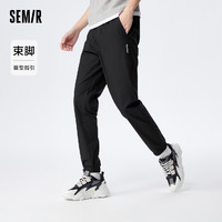 Semir 森马 休闲裤男夏季长裤日常简约运动慢跑裤时尚潮流字母印花束脚裤