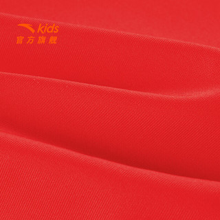 安踏儿童泳衣通用童分体泳装上衣2024年夏季游泳训练衣泳装 红色/黑色-1 175cm