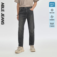 ABLE JEANS【立体锥形裤】24夏季男士经典百搭时尚复古牛仔裤 【冰爽玉】陨石灰02 27/30