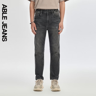 ABLE JEANS【立体锥形裤】24夏季男士经典百搭时尚复古牛仔裤 【冰爽玉】陨石灰02 27/30