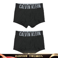 卡尔文·克莱恩 Calvin Klein CK 卡尔文克雷恩 2件装男士四角裤平角内裤 NB2602A 黑色 UB1 M