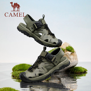 骆驼（CAMEL）2024休闲凉鞋时尚拼接免系户外软弹舒适男鞋 G14M076648 非酶棕 43