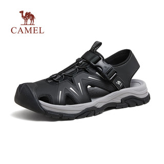骆驼（CAMEL）2024休闲凉鞋时尚拼接免系户外软弹舒适男鞋 G14M076648 非酶棕 43