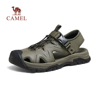 骆驼（CAMEL）2024休闲凉鞋时尚拼接免系户外软弹舒适男鞋 G14M076648 非酶棕 43