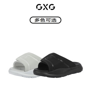 GXG男鞋拖鞋男士夏季户外运动拖鞋外穿防滑厚底运动风凉拖鞋 黑色 41