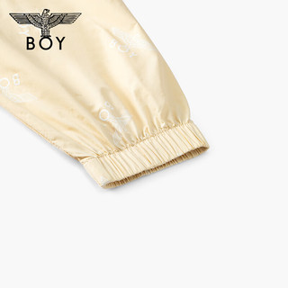 BOY LONDON24夏男女同款防晒上衣老鹰满印时尚休闲薄款外套N23002 卡其色 XL