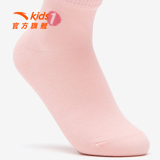 安踏儿童袜子七双装女童夏季舒适透气袜子儿童短袜防臭袜 7色-2 L  7-10岁