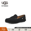 UGG 春季女士休闲平底乐福鞋单鞋豆豆鞋1147350 BLK|黑色 37