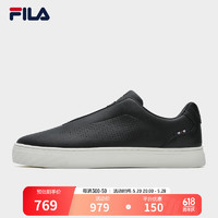 FILA 斐乐男鞋BIELLA摩登板鞋2024夏季比耶拉时尚运动鞋 黑-BK 39