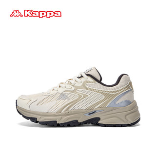 卡帕（Kappa）老爹鞋哈迪尼斯系列男子休闲运动鞋 冬日白/灰卡其 40