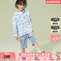 PawinPawPawinPaw卡通小熊童装2024年夏季男女童轻薄外套凉感 Blue蓝色/50 120cm