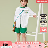 PawinPawPawinPaw卡通小熊童装2024年夏季男女童轻薄外套凉感 Green绿色/40 100cm