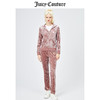 Juicy Couture 橘滋 天鹅绒外套女2022秋冬新款轻奢长袖连帽外套女