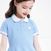 Disney 迪士尼 女童连衣裙新款2024夏儿童POLO裙子夏装