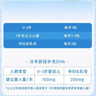 星鲨dha婴幼儿海藻油 儿童宝宝dha婴幼儿海藻油60粒 【1盒】星鲨DHA藻油60粒/盒