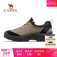 88VIP：CAMEL 骆驼 男鞋秋季运动鞋低帮男士英伦马丁靴休闲鞋真皮劳保鞋工装鞋子