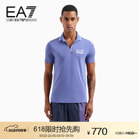 EMPORIO ARMANI 24春夏EA7男装印标半开襟POLO衫