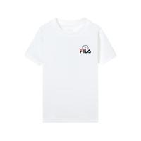 FILA 斐乐 男童（105-170）纯棉T恤男童圆领针织短袖衫