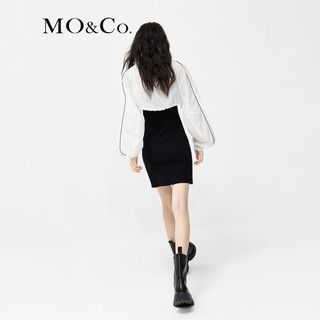 MO&Co.【UPF40+凉感防晒】连衣裙修身显瘦时尚防晒服女 黑色 S/160