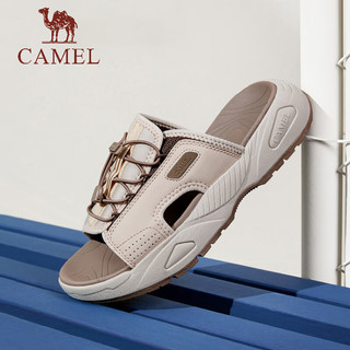 骆驼（CAMEL）2024夏季时尚休闲拖鞋轻盈软弹潮流沙滩运动男鞋 G14M074661 黑色 40