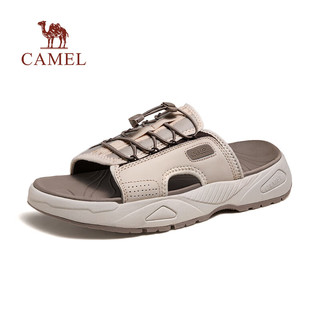 骆驼（CAMEL）2024夏季时尚休闲拖鞋轻盈软弹潮流沙滩运动男鞋 G14M074661 黑色 40