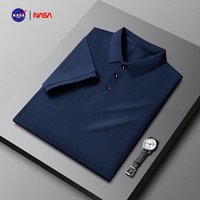 NASA ZIYINGPolo衫男夏季简约休闲透气短袖男士时尚百搭商务t恤