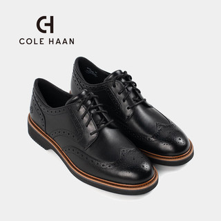 colehaan/歌涵 男士牛津鞋 2024春夏布洛克雕花透气正装皮鞋C38955 黑色 41