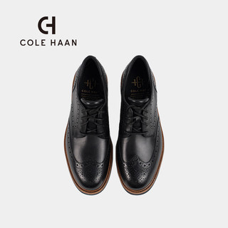 colehaan/歌涵 男士牛津鞋 2024春夏布洛克雕花透气正装皮鞋C38955 黑色 42